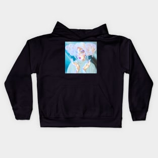 blue lights GG Kids Hoodie